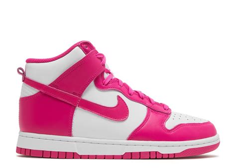 hot pink Nike high dunks